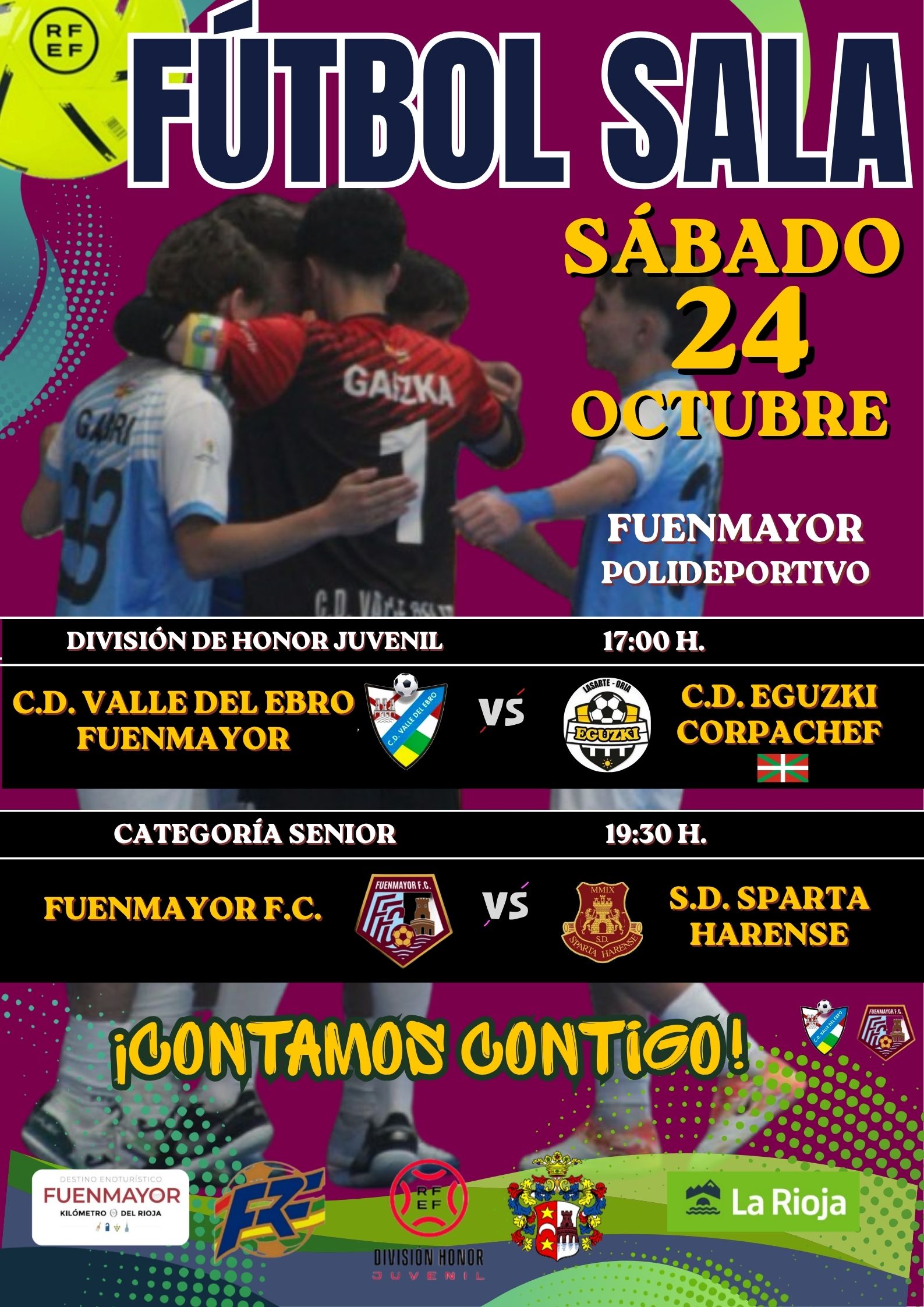 MAÑANA SÁBADO, JORNADA DE FÚTBOL SALA